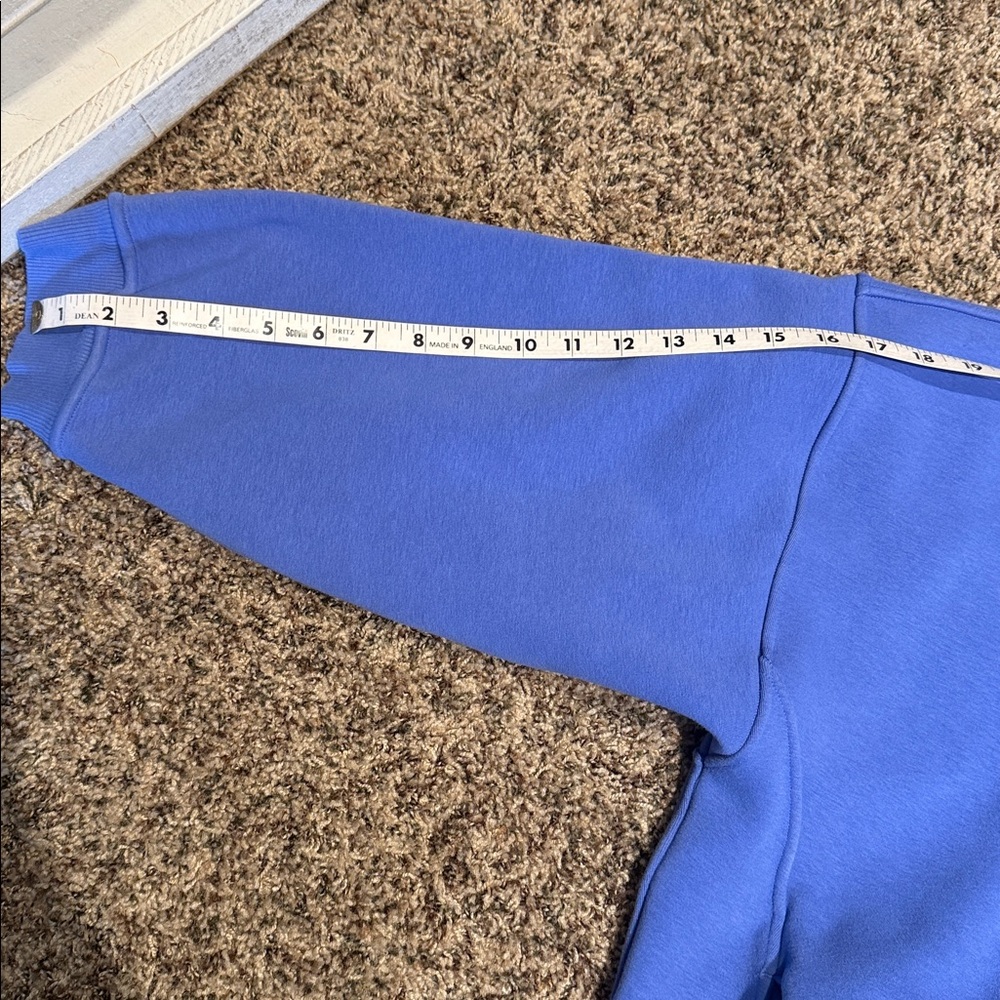 Lululemon Women's Thick Fleece Half Zip Wild Indigo Blue Sweatshirt Size xs/s - Picture 7 of 10